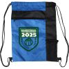 Custom Print Color Block Drawstring Backpack Thumbnail