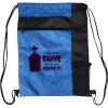 Custom Print Color Block Drawstring Backpack Thumbnail