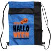 Custom Print Color Block Drawstring Backpack Thumbnail