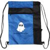 Custom Print Color Block Drawstring Backpack Thumbnail