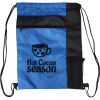 Custom Print Color Block Drawstring Backpack Thumbnail