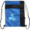 Custom Print Color Block Drawstring Backpack Thumbnail