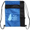 Custom Print Color Block Drawstring Backpack Thumbnail