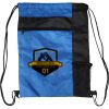 Custom Print Color Block Drawstring Backpack Thumbnail