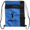 Custom Print Color Block Drawstring Backpack Thumbnail