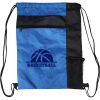 Custom Print Color Block Drawstring Backpack Thumbnail