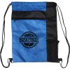 Custom Print Color Block Drawstring Backpack Thumbnail