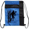 Custom Print Color Block Drawstring Backpack Thumbnail