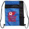 Custom Print Color Block Drawstring Backpack Thumbnail