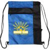 Custom Print Color Block Drawstring Backpack Thumbnail