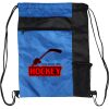 Custom Print Color Block Drawstring Backpack Thumbnail