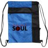 Custom Print Color Block Drawstring Backpack Thumbnail