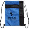 Custom Print Color Block Drawstring Backpack Thumbnail