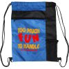 Custom Print Color Block Drawstring Backpack Thumbnail