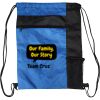 Custom Print Color Block Drawstring Backpack Thumbnail