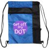 Custom Print Color Block Drawstring Backpack Thumbnail