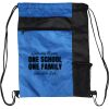 Custom Print Color Block Drawstring Backpack Thumbnail