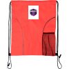 Custom Print Dual Pocket Drawstring Backpack Thumbnail